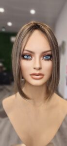 Human hair wig styled at RZ Wigs Australia, Cheltenham