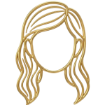 Long wig style icon